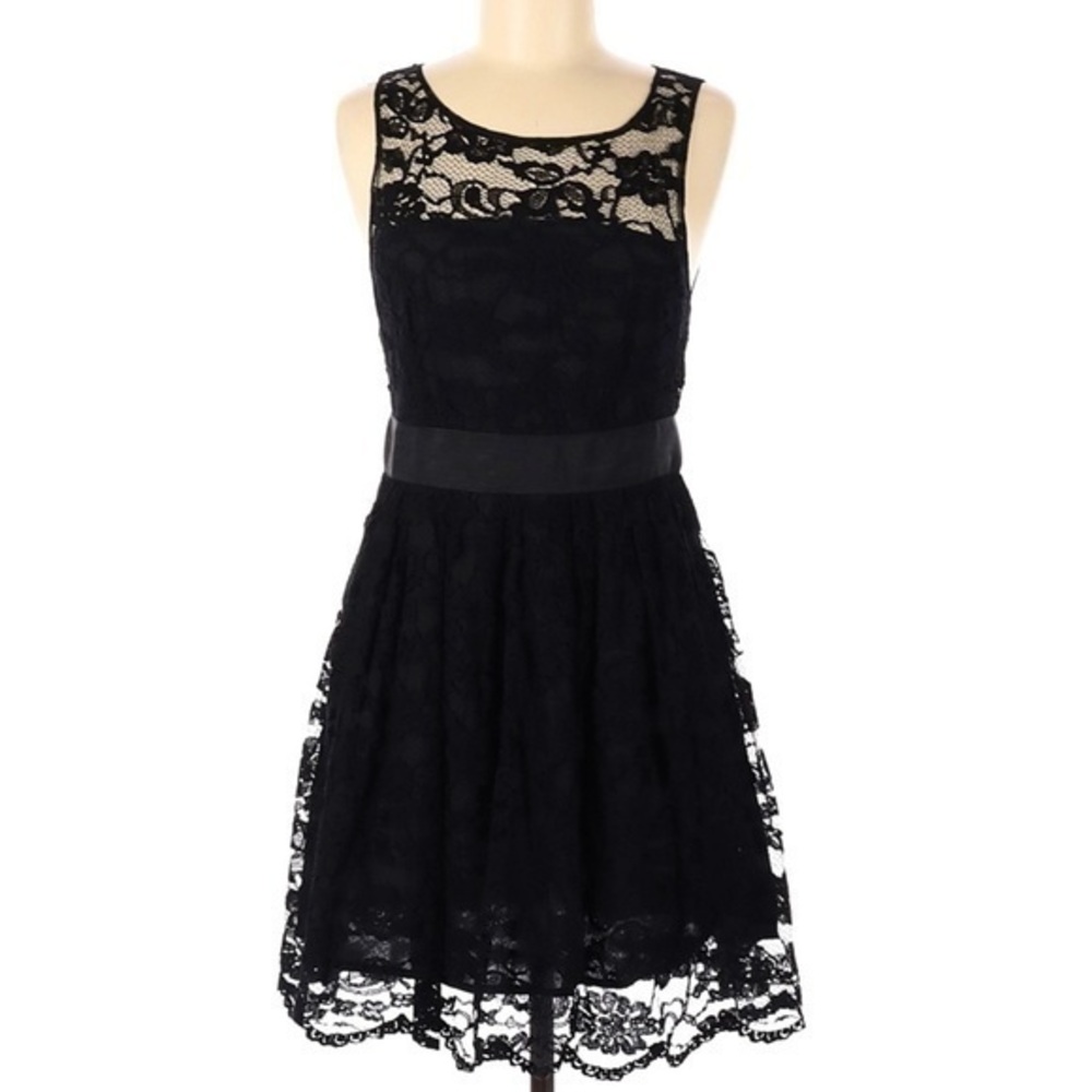 BB Dakota Fit & Flare Lace Dress